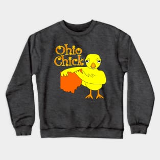 Ohio Chick Text Crewneck Sweatshirt